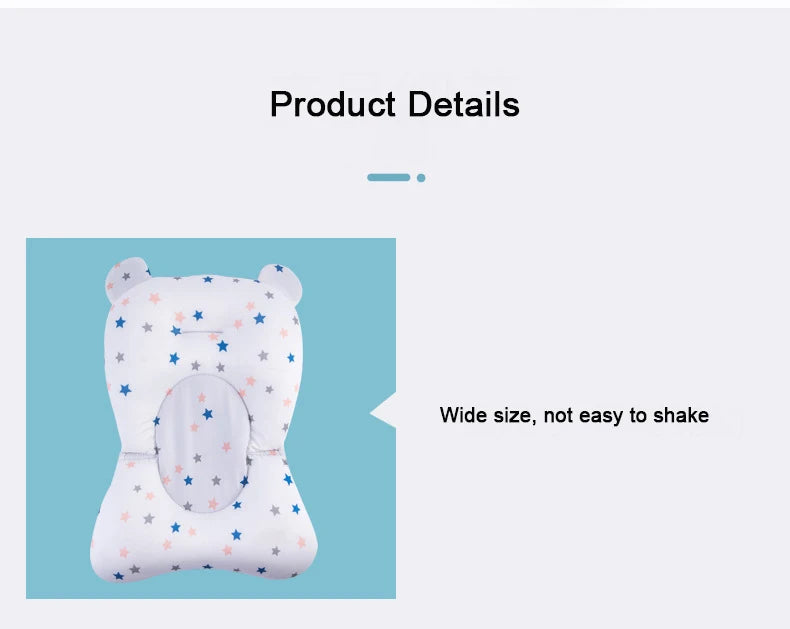 Badzitje voor baby – antislip & zacht badkussen