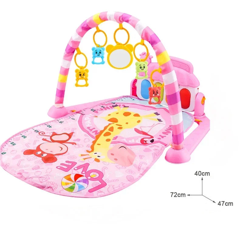 Speelmat met piano – baby activity gym (0‑36 m)
