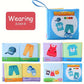 Set van 8 zachte babyboekjes – kleurrijke stof & knisper