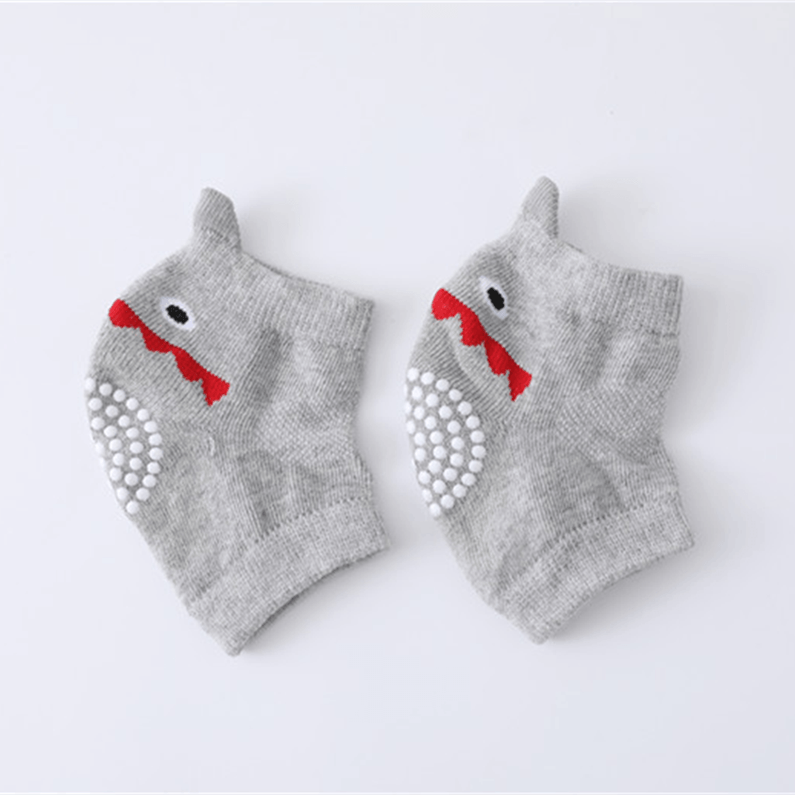 Baby knie- & elleboogbeschermers – zachte antislip (0–3j)