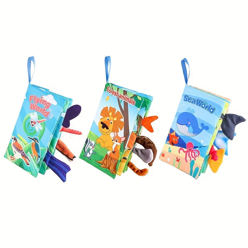 Knisperend stoffen babyboek – sensorisch speelgoed