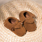 Mocassins met franje – zachte babyslofjes