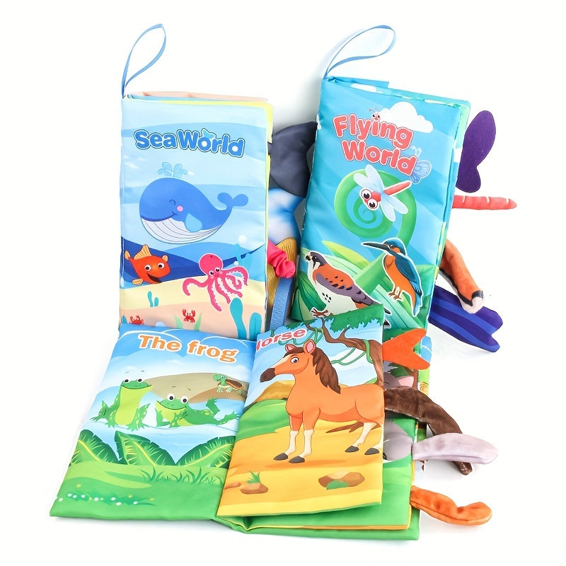 Knisperend stoffen babyboek – sensorisch speelgoed