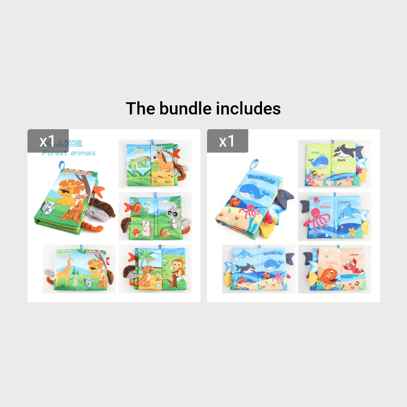Knisperend stoffen babyboek – sensorisch speelgoed