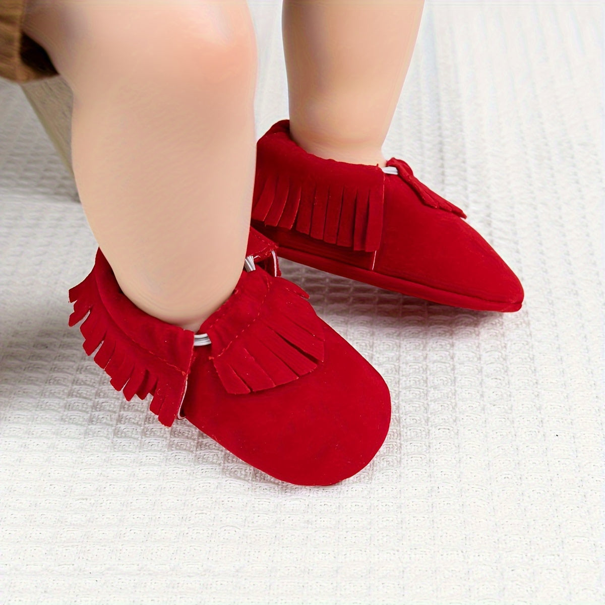Mocassins met franje – zachte babyslofjes