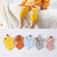 Baby knie- & elleboogbeschermers – zachte antislip (0–3j)