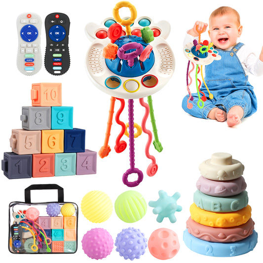 Baby speelset 5-in-1 – zintuiglijk speelgoed (6‑36 m)