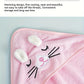 Badcape met kap voor baby – superzachte microvezel (olifant)