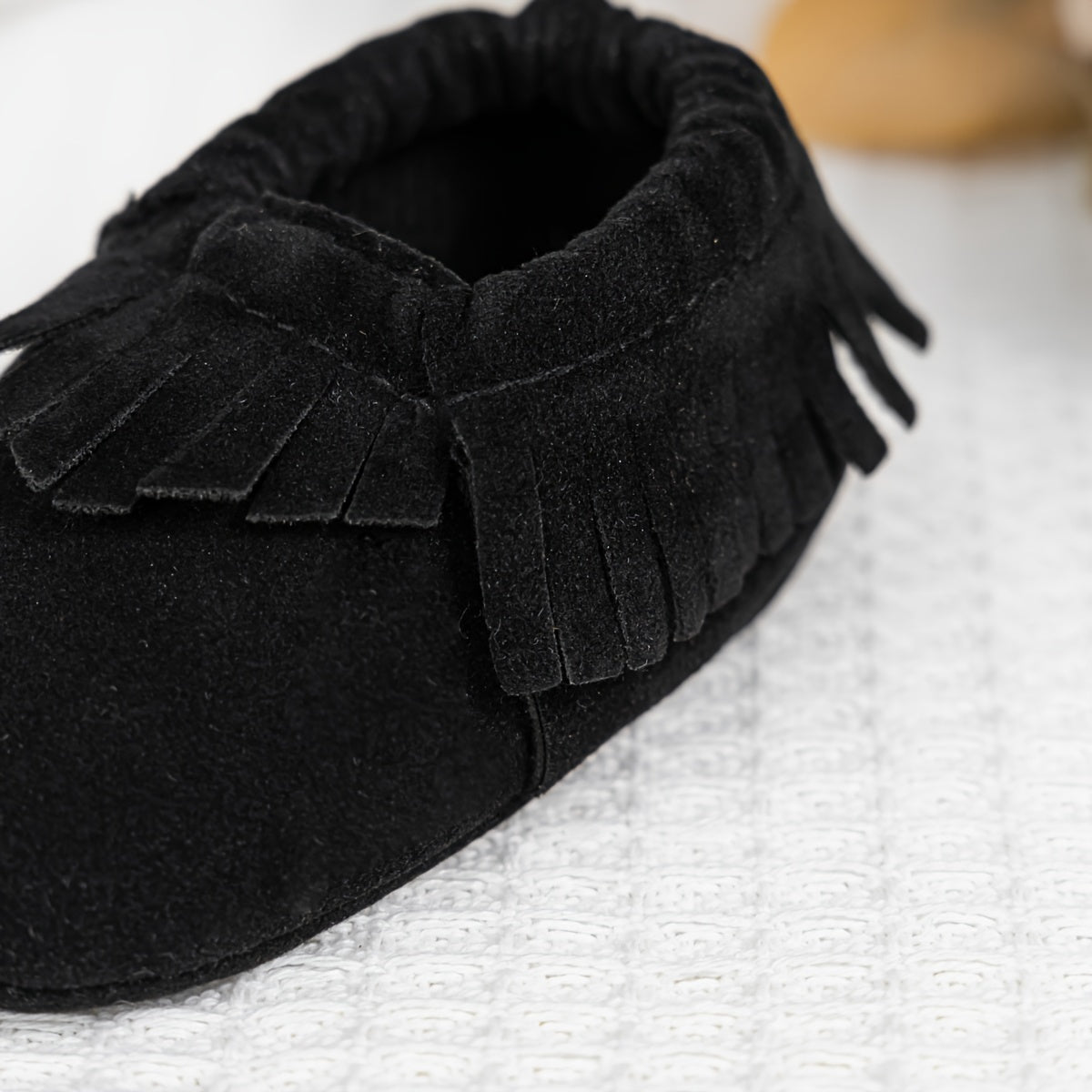 Mocassins met franje – zachte babyslofjes