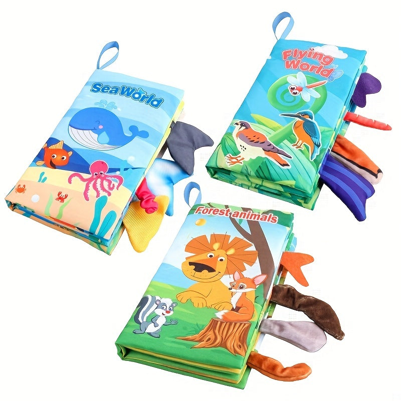 Knisperend stoffen babyboek – sensorisch speelgoed