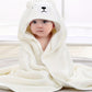 Badcape met kap voor baby – superzachte microvezel (olifant)