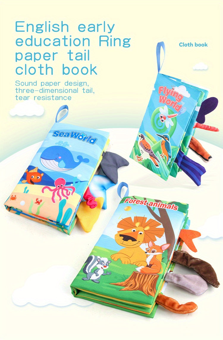 Knisperend stoffen babyboek – sensorisch speelgoed