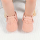 Mocassins met franje – zachte babyslofjes