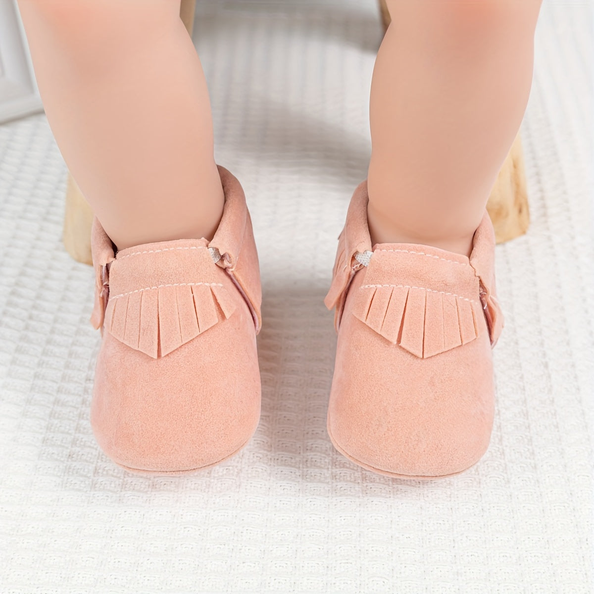 Mocassins met franje – zachte babyslofjes