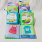 Set van 8 zachte babyboekjes – kleurrijke stof & knisper