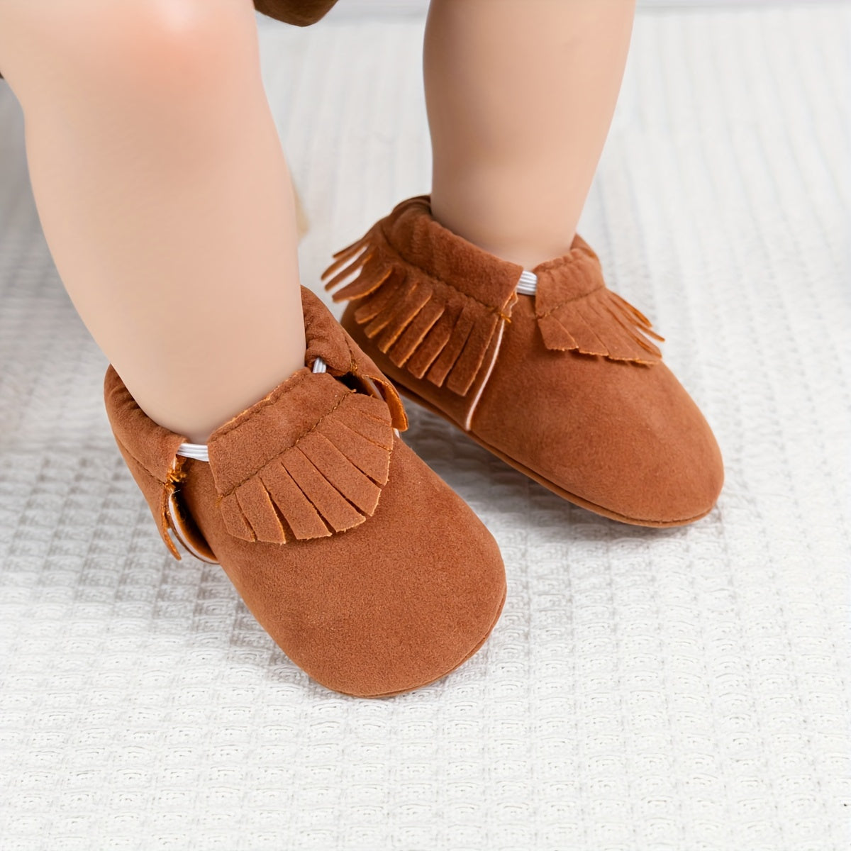Mocassins met franje – zachte babyslofjes