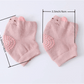 Baby knie- & elleboogbeschermers – zachte antislip (0–3j)