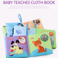 Set van 8 zachte babyboekjes – kleurrijke stof & knisper