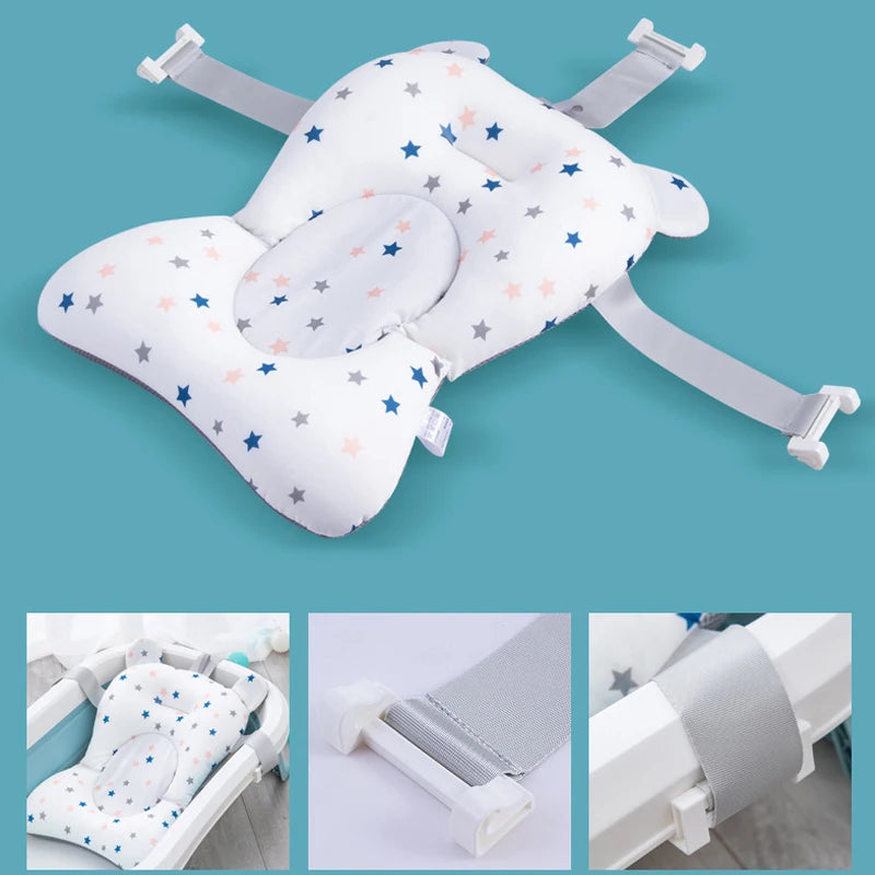 Badzitje voor baby – antislip & zacht badkussen
