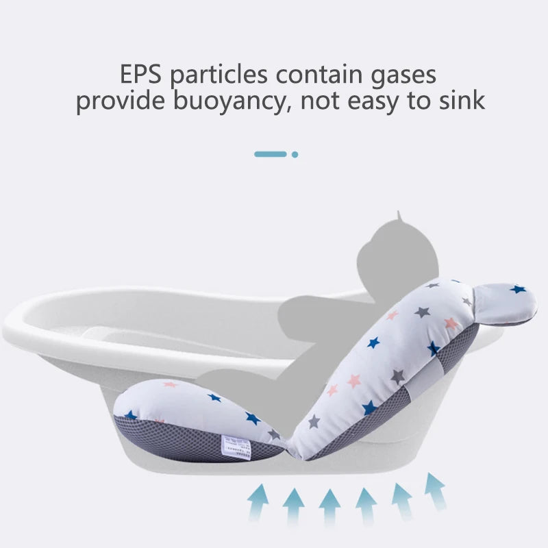 Badzitje voor baby – antislip & zacht badkussen