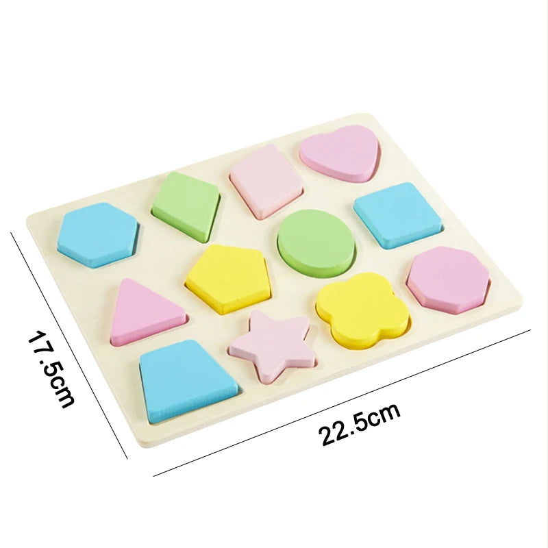 Montessori houten activiteitenset – kralenbaan & puzzels (3+)