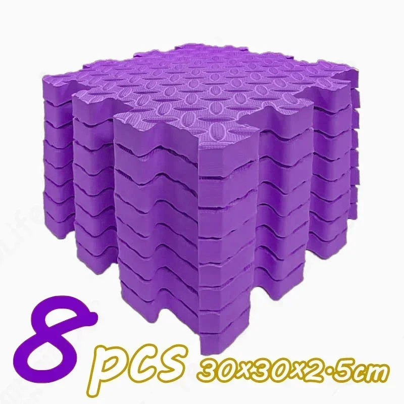 Dikke puzzel-speelmat – geluiddempende kruipmat (8 stuks)
