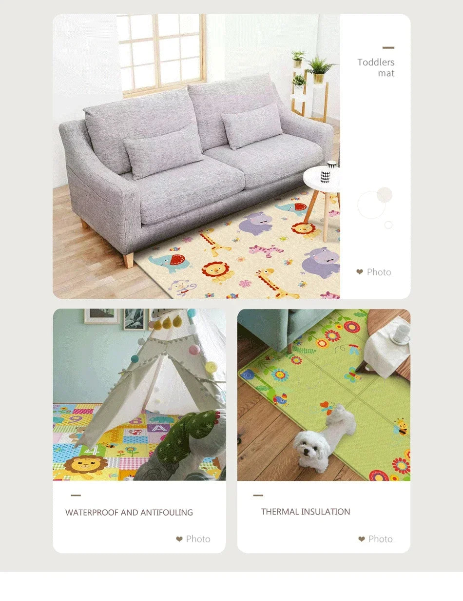 Opvouwbare speelmat – dubbelzijdig & antislip