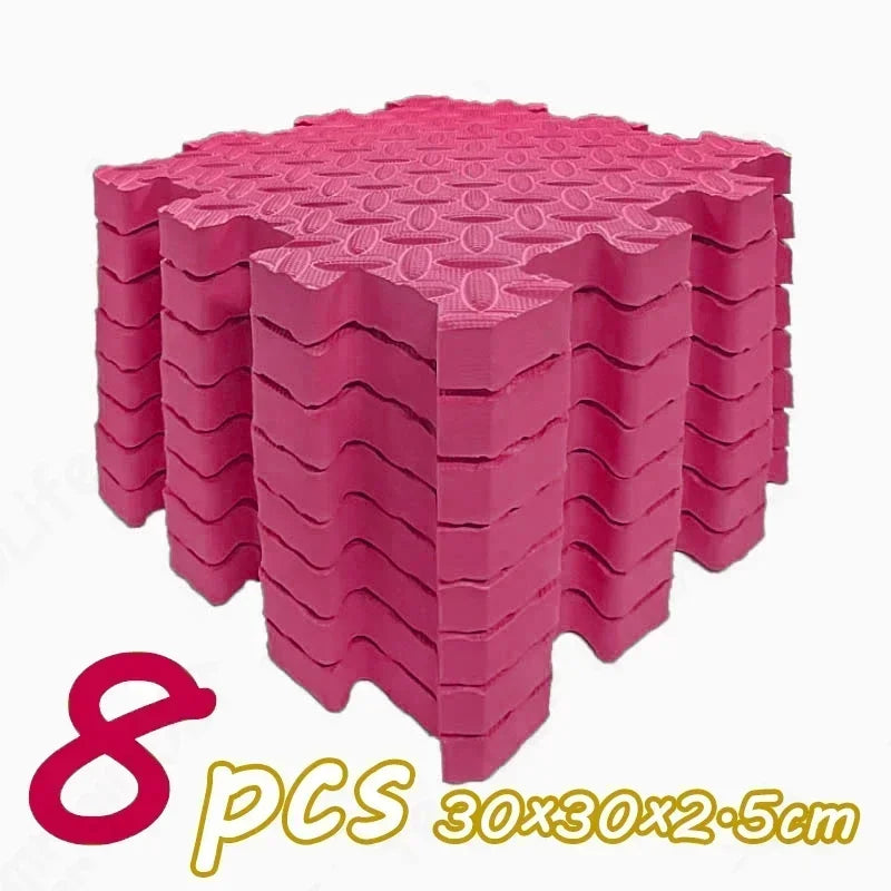 Dikke puzzel-speelmat – geluiddempende kruipmat (8 stuks)