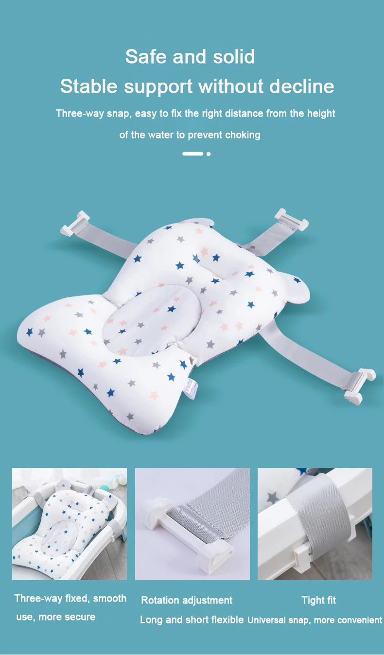 Badzitje voor baby – antislip & zacht badkussen