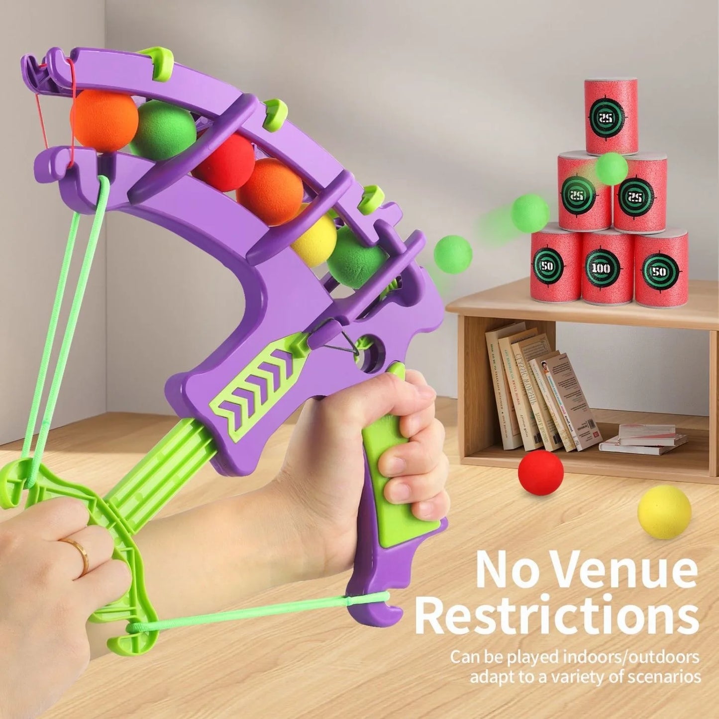 Montessori gooispel – sticky ball dartbord spel