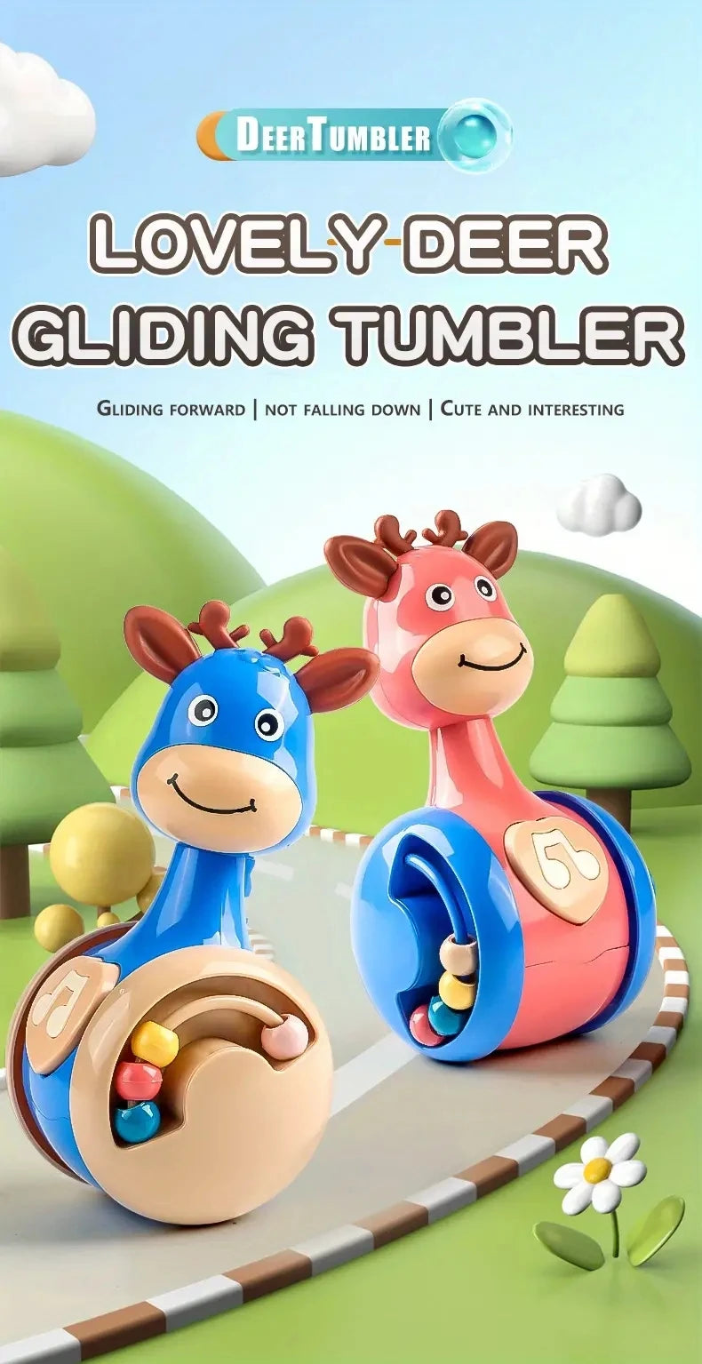 Tuimelaar rammelaar – hert roly‑poly met bel & bijtring