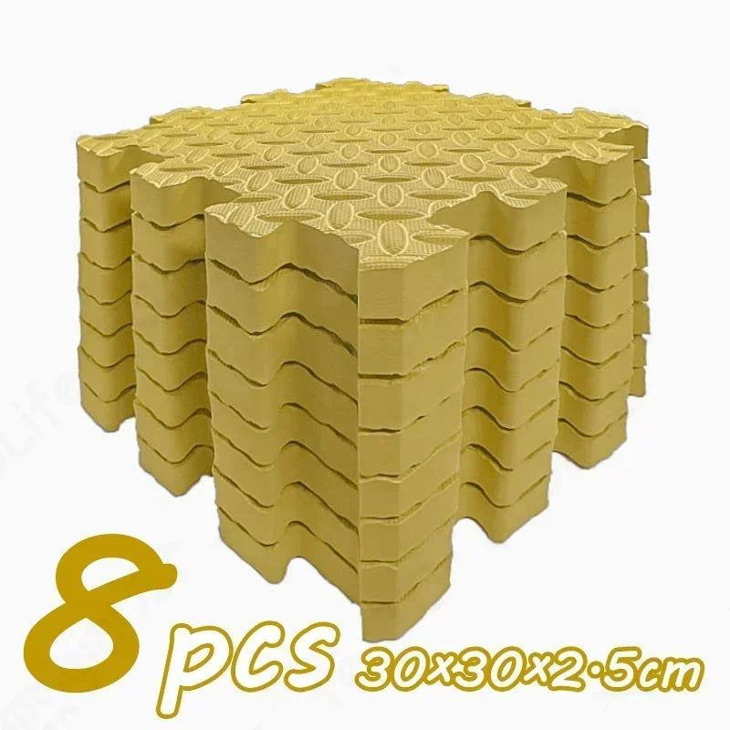 Dikke puzzel-speelmat – geluiddempende kruipmat (8 stuks)
