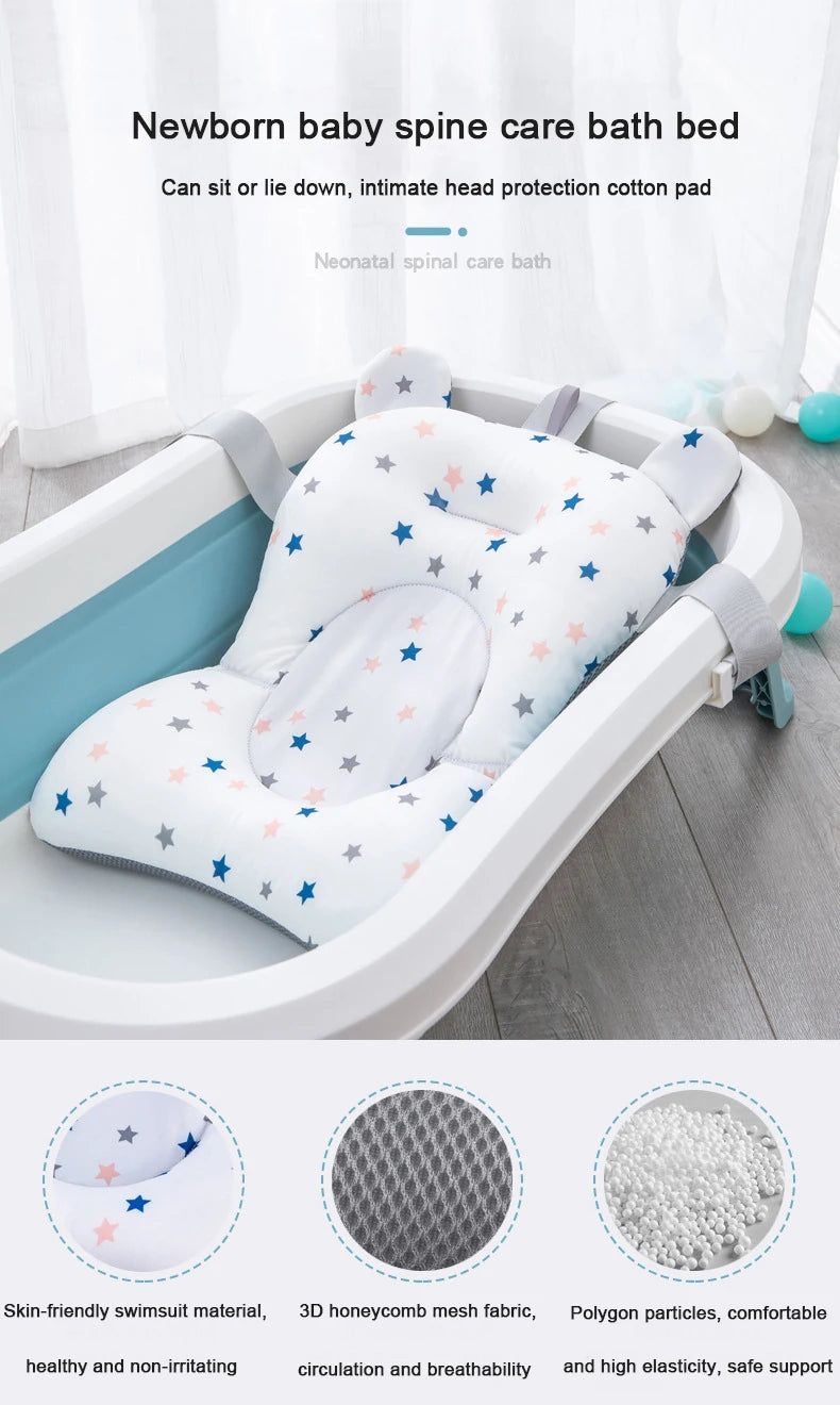 Badzitje voor baby – antislip & zacht badkussen