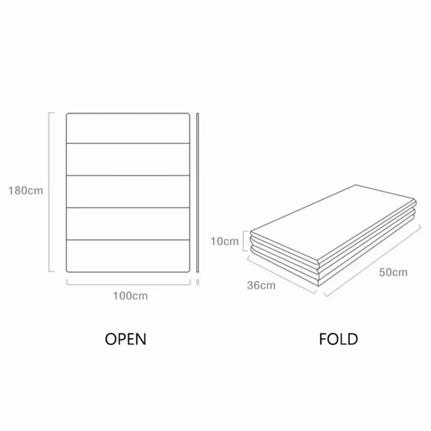 Opvouwbare speelmat – dubbelzijdig & antislip