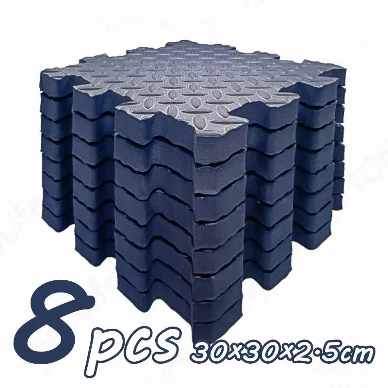 Dikke puzzel-speelmat – geluiddempende kruipmat (8 stuks)