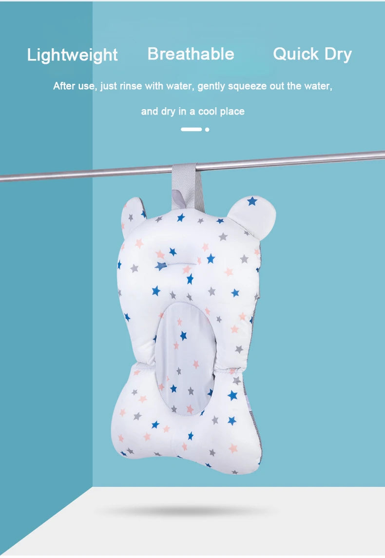 Badzitje voor baby – antislip & zacht badkussen