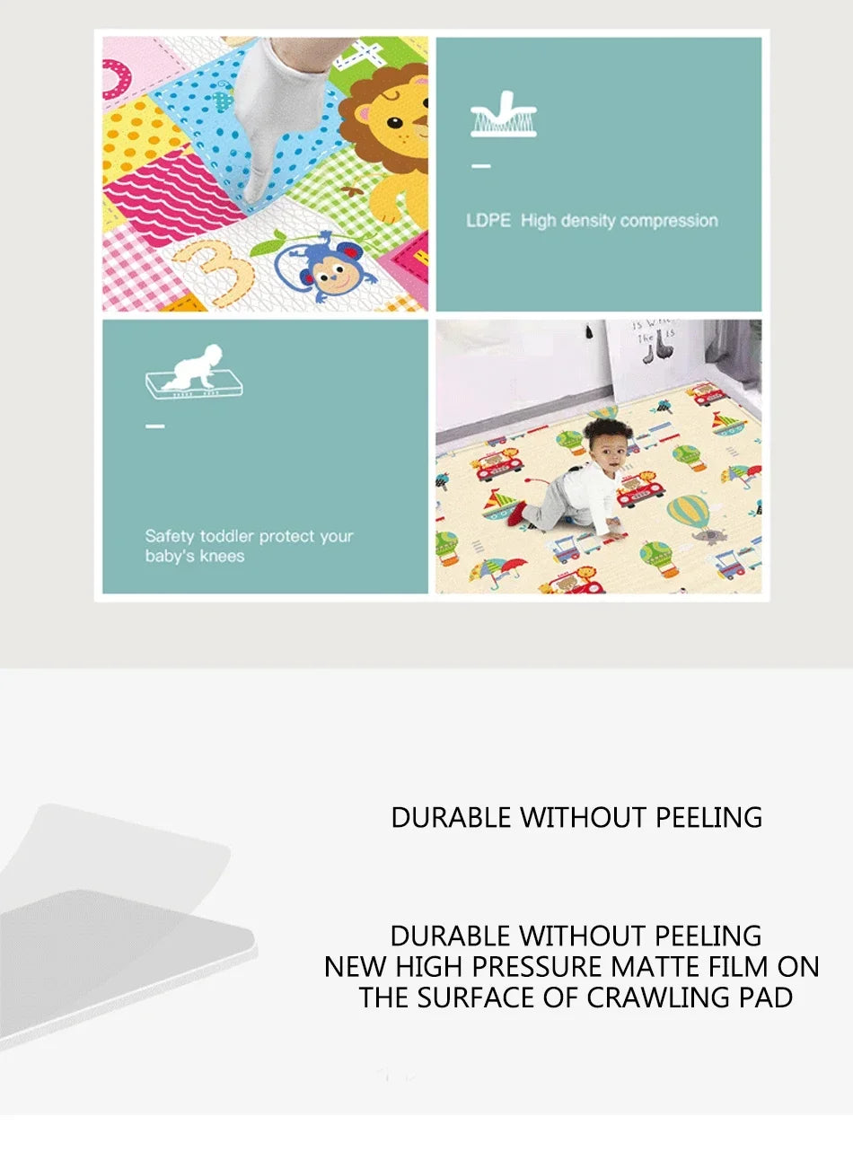 Opvouwbare speelmat – dubbelzijdig & antislip