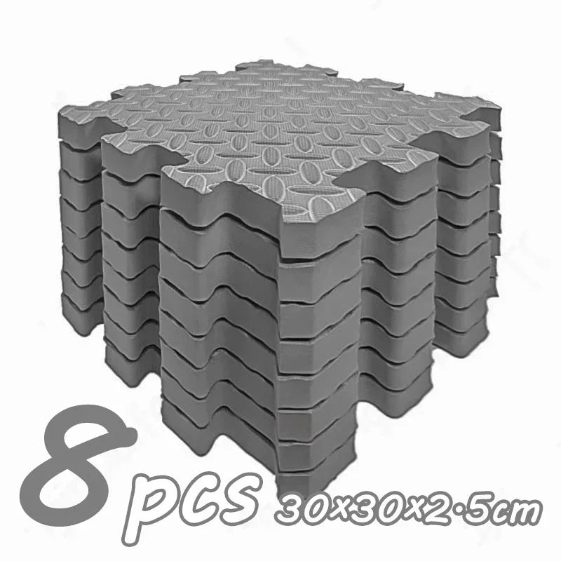 Dikke puzzel-speelmat – geluiddempende kruipmat (8 stuks)