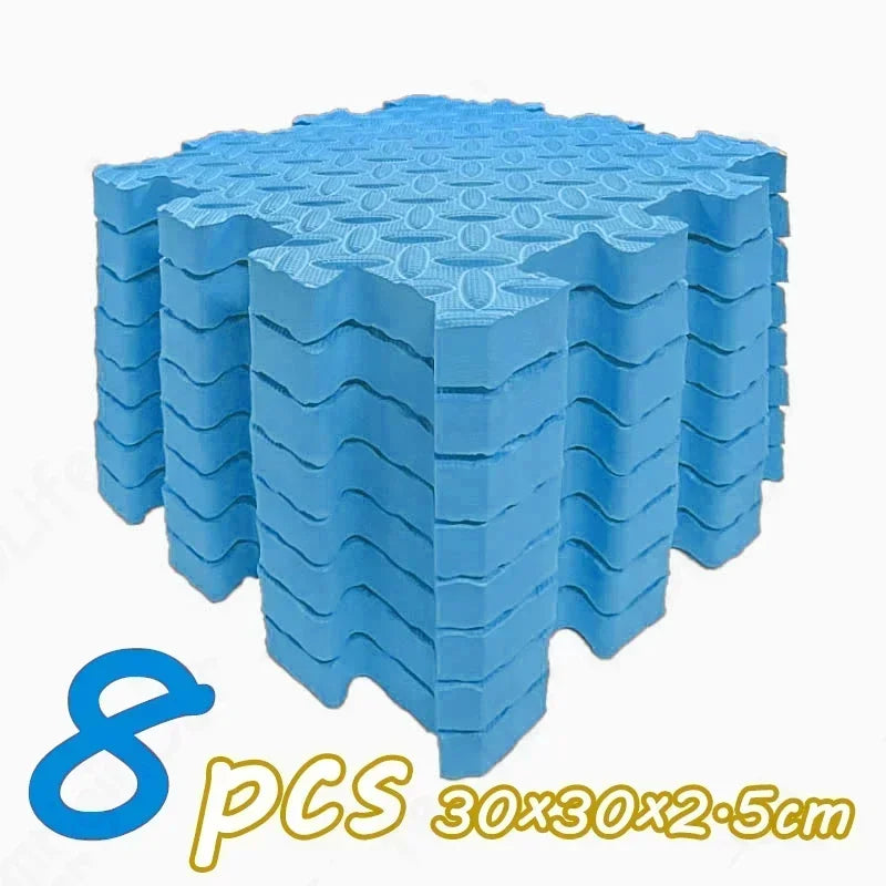 Dikke puzzel-speelmat – geluiddempende kruipmat (8 stuks)