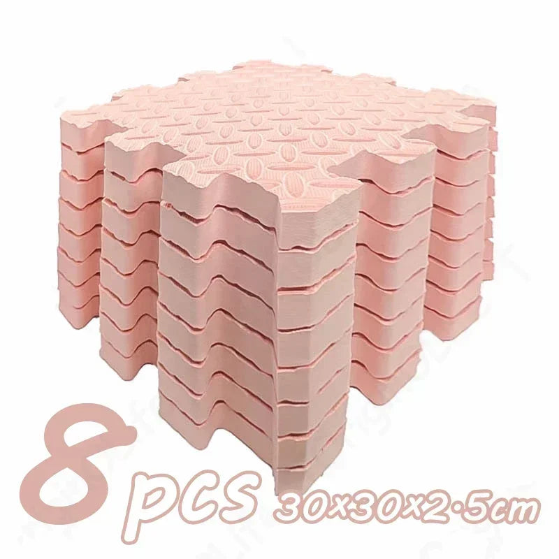 Dikke puzzel-speelmat – geluiddempende kruipmat (8 stuks)