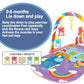 Speelmat met piano – baby activity gym (0‑36 m)