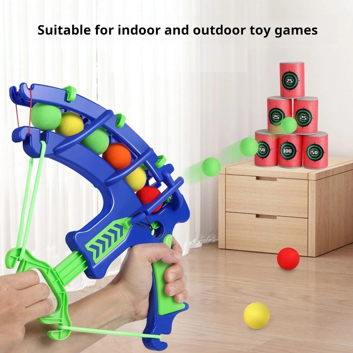 Montessori gooispel – sticky ball dartbord spel