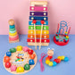 Montessori houten activiteitenset – kralenbaan & puzzels (3+)