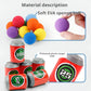 Montessori gooispel – sticky ball dartbord spel