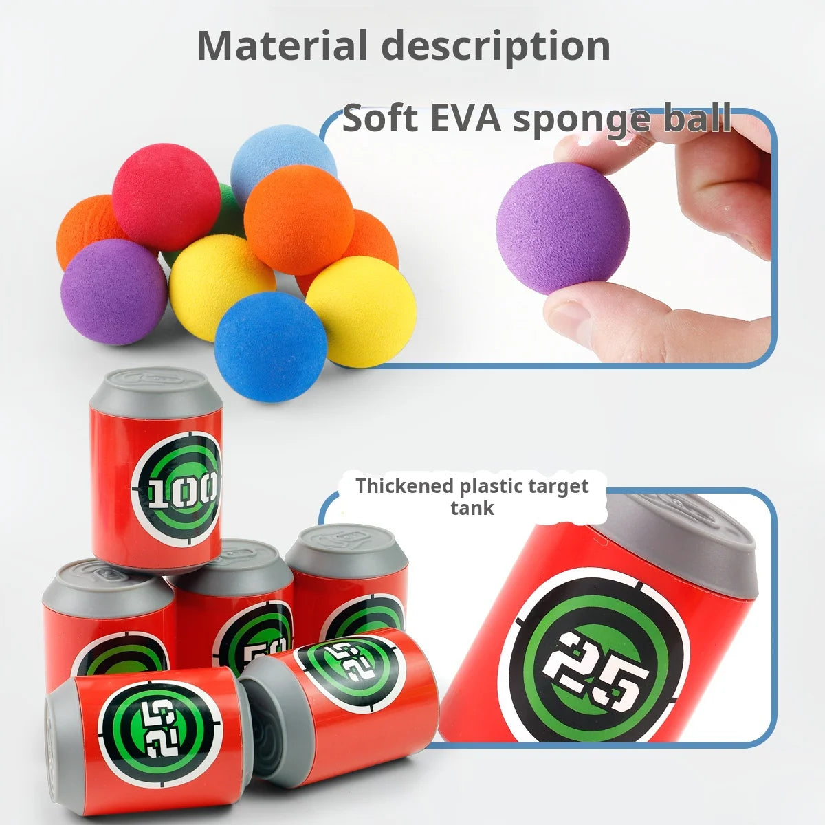 Montessori gooispel – sticky ball dartbord spel
