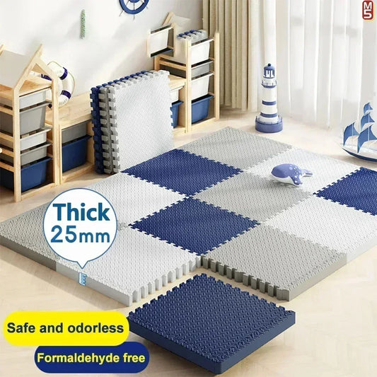 Dikke puzzel-speelmat – geluiddempende kruipmat (8 stuks)