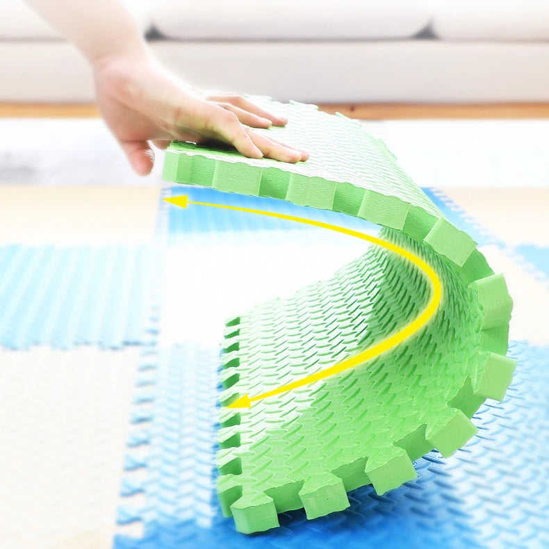 Dikke puzzel-speelmat – geluiddempende kruipmat (8 stuks)