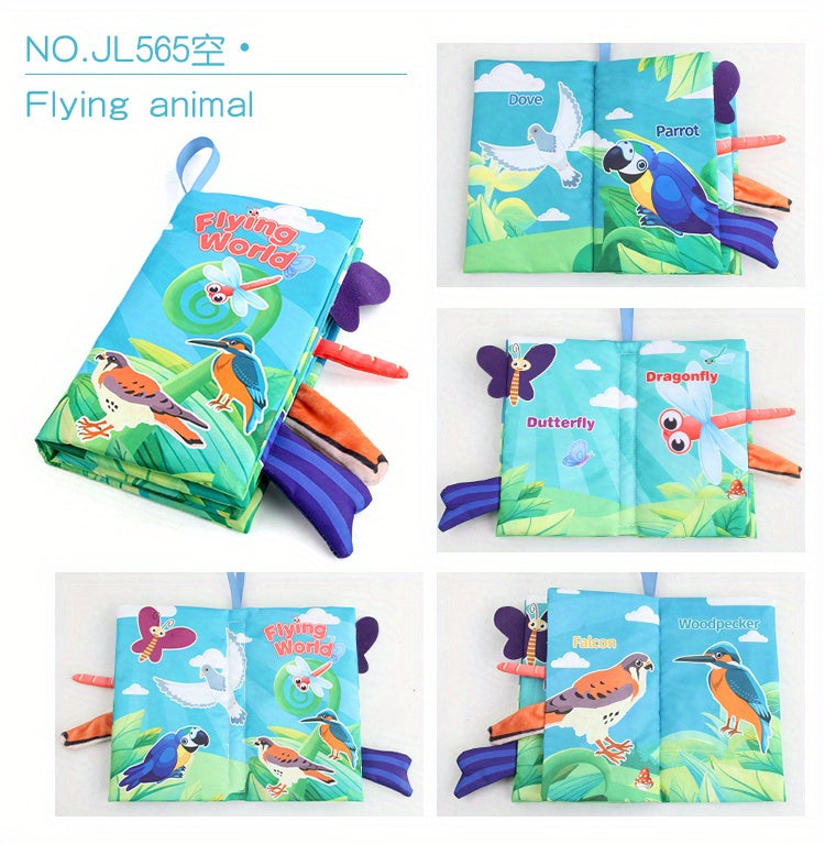 Knisperend stoffen babyboek – sensorisch speelgoed