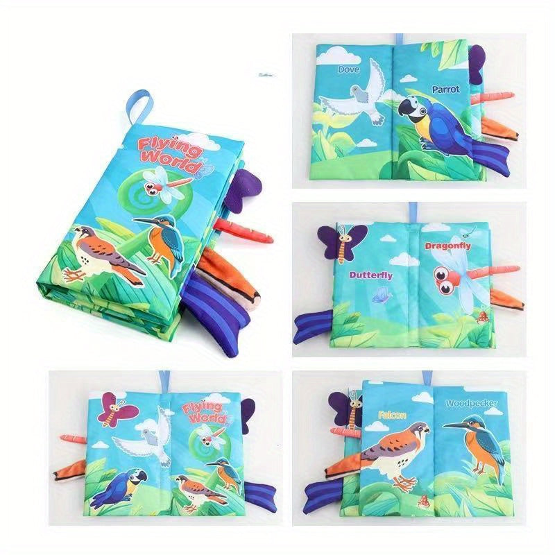 Knisperend stoffen babyboek – sensorisch speelgoed