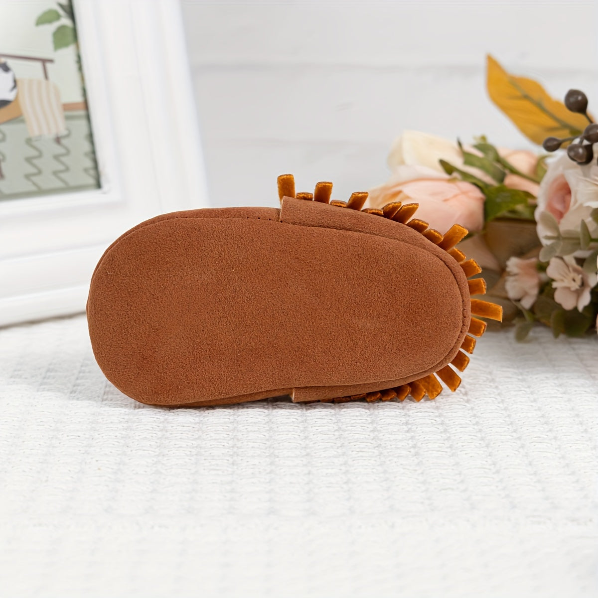 Mocassins met franje – zachte babyslofjes